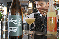 Sake is popular in London bars. 