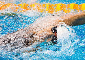 Akiyama’s speciality is the 100m backstroke.