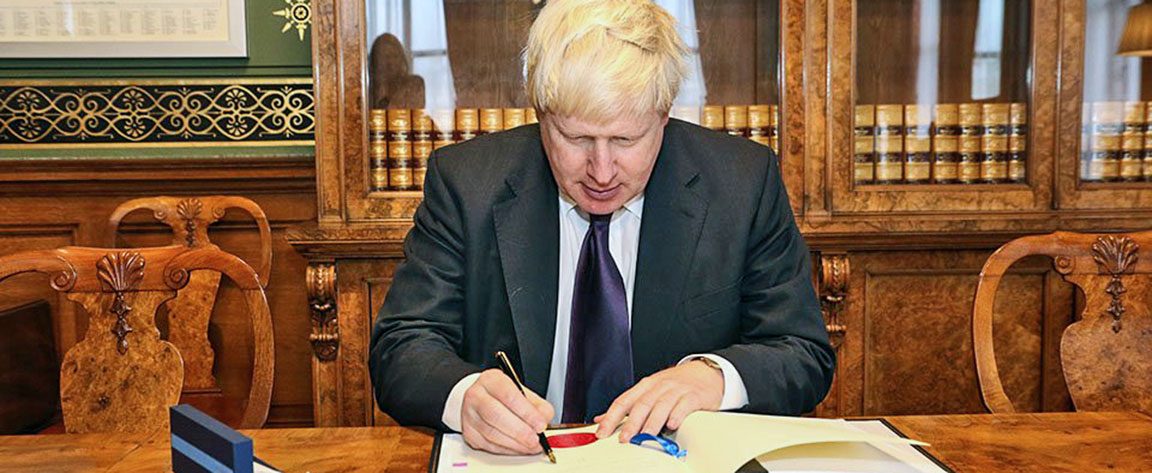 Foreign Secretary Boris Johnson signed the Paris Accords in November 2016. 