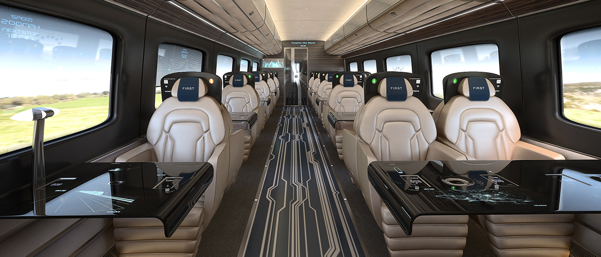 Hitachi Rail Europe reveals new high speed train interior